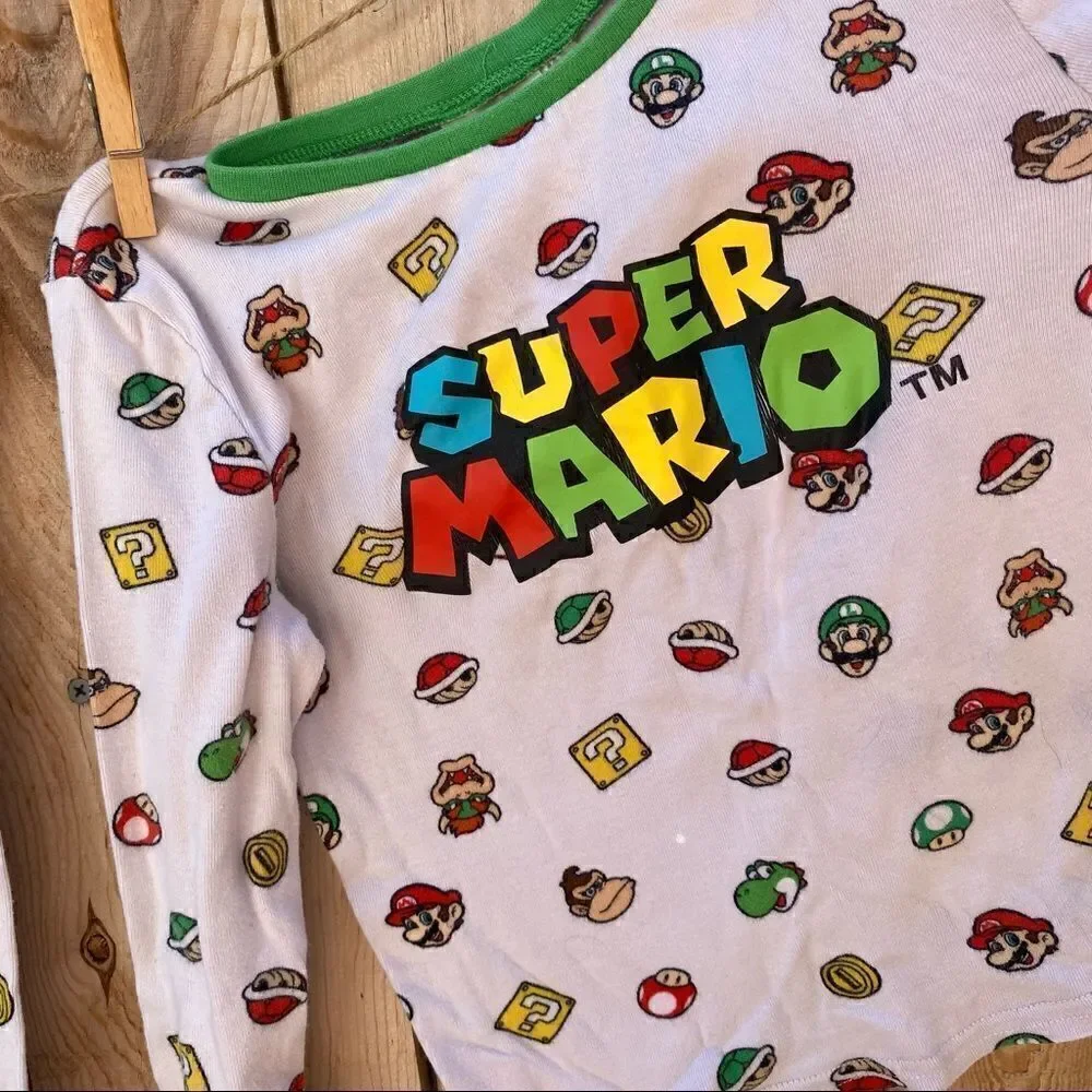 H&M Super Mario pajama set size 7